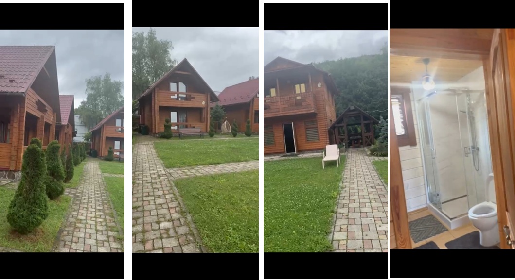 Готельний комплекс, загальною площею: 341,9 кв.м., що в цілому складається з: котедж, літ. ``А``, загальною площею 52,40 кв.м., котедж, літ. ``Б``, загальною площею 62,70 кв.м., котедж, літ. ``В``, загальною площею 62,40 кв.м., котедж, літ. ``Г``, загальною площею 54,80 кв.м., котедж, літ. ``Д``, загальною площею 54,80 кв.м., котедж, літ. ``Е``, загальною площею 54,80 кв.м., який розташований за адресою: Закарпатська обл., Свалявський р., с. Поляна, вулиця Духновича, 131а (інвентарний № 932691819) та земельна ділянка, загальною площею 0,12 га, кадастровий номер 2124084401:05:001:0003, цільове призначення: для будівництва та обслуговування об``єктів туристичної інфраструктури та закладів громадського харчування(для комерційного використання), яка розташована за адресою: Закарпатська обл., Свалявський р., с. Поляна, вулиця Духновича, земельна ділянка 131а (інвентарний № 932691820)